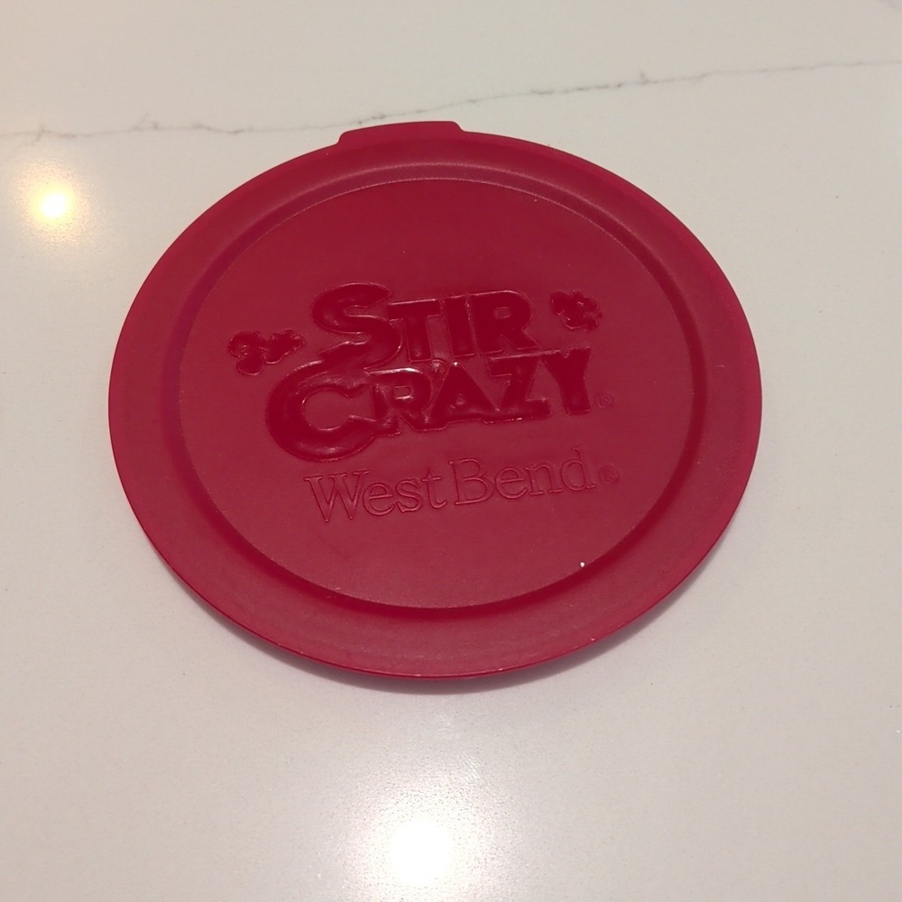 Stir Crazy Popcorn Popper Red Lid 82505 Genuine West Bend Replacement Part